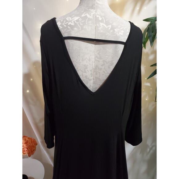 Torrid X Disney Her Universe Maleficent 2 Black Jersey Hi-Low Dress Size 3X NWT - Picture 8 of 15